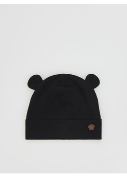 Reserved - Czapka z uszkami - czarny ze sklepu Reserved w kategorii Czapki dziecięce - zdjęcie 188286567