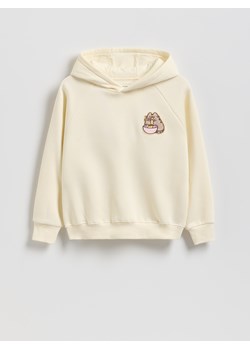 Reserved - Bluza z nadrukiem Pusheen - jasnożółty ze sklepu Reserved w kategorii Bluzy dziewczęce - zdjęcie 188286616