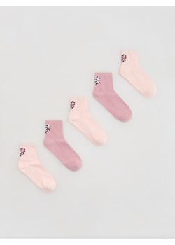 Reserved - Skarpetki 5 pack - różowy ze sklepu Reserved w kategorii Skarpetki dziecięce - zdjęcie 188286625