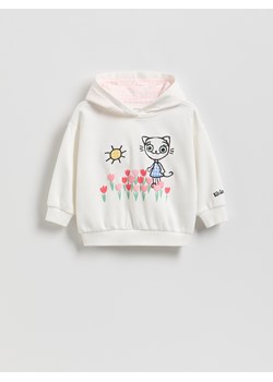 Reserved - Bluza Kicia Kocia - złamana biel ze sklepu Reserved w kategorii Bluzy dziewczęce - zdjęcie 188286636
