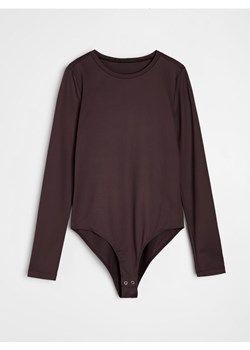 Sinsay - Body poliamidowe z długim rękawem - czerwony ze sklepu Sinsay w kategorii Bluzki damskie - zdjęcie 188286968