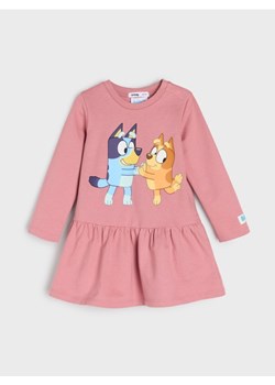 Sinsay - Sukienka z baskinką Bluey - różowy ze sklepu Sinsay w kategorii Sukienki dziewczęce - zdjęcie 188286977