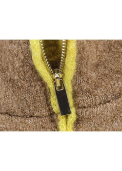 Damska dzianinowa kurtka z lamówkami - Beżowy S ze sklepu Intimica.pl w kategorii Kurtki damskie - zdjęcie 188287027