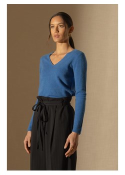 Perfect Cashmere Kaszmirowy sweter w kolorze niebieskim ze sklepu Limango Polska w kategorii Swetry damskie - zdjęcie 188287345