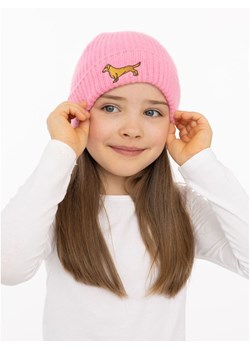 Zwillingsherz Kaszmirowa czapka beanie "Dachshund" w kolorze różowym ze sklepu Limango Polska w kategorii Czapki dziecięce - zdjęcie 188287758