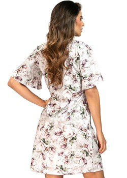 Damska koszula nocna 027, Kolor ecru-wzór, Rozmiar 2XL, Wies-MANN ze sklepu Intymna w kategorii Koszule nocne - zdjęcie 188288028