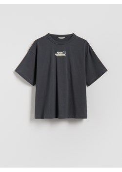Reserved - T-shirt SmileyWorld® - ciemnoszary ze sklepu Reserved w kategorii Bluzki dziewczęce - zdjęcie 188289358