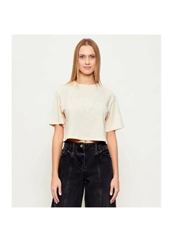 Patrizia Pepe T-shirt | Cropped Fit ze sklepu Gomez Fashion Store w kategorii Bluzki damskie - zdjęcie 188289686