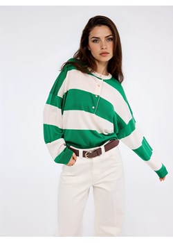 Mohito - Sweter w zielone paski - zielony ze sklepu Mohito w kategorii Swetry damskie - zdjęcie 188291117