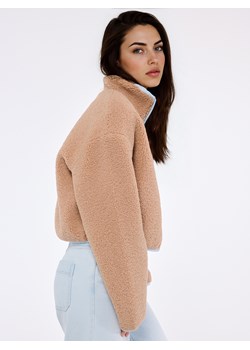 Mohito - Bluza polarowa z zamkiem - beżowy ze sklepu Mohito w kategorii Bluzy damskie - zdjęcie 188291257