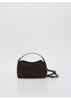 Reserved - Skórzana torebka - ciemnobrązowy ze sklepu Reserved w kategorii Listonoszki - zdjęcie 188291377