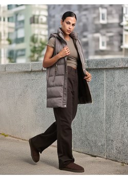 Sinsay - Pikowana kamizelka z kapturem - fioletowy ze sklepu Sinsay w kategorii Kamizelki damskie - zdjęcie 188291519