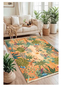 Conceptum Hypnose Dywan bawełniany "168" w kolorze pomarańczowo-zielonym ze sklepu Limango Polska w kategorii Dywany - zdjęcie 188291665