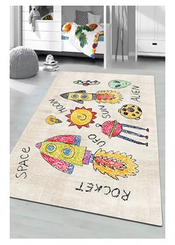 Conceptum Hypnose Dywan "Rocket" w kolorze beżowym ze wzorem ze sklepu Limango Polska w kategorii Tekstylia dziecięce - zdjęcie 188292407