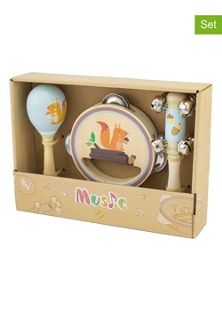 Ulysse 3-częściowy zestaw intrumentów w kolorze jasnobrązowym - 18 m+ ze sklepu Limango Polska w kategorii Zabawki - zdjęcie 188293216