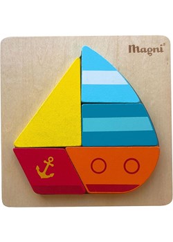 Magni 4-częściowe puzzle "Ship" w kolorze czerwono-niebiesko-żółtym - 18 m+ ze sklepu Limango Polska w kategorii Puzzle - zdjęcie 188293266