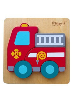 Magni 5-częściowe drewniane puzzle "Fire truck" - 18 m+ ze sklepu Limango Polska w kategorii Puzzle - zdjęcie 188293347