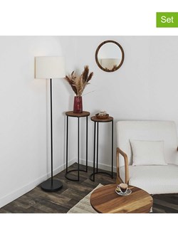 THE HOME DECO FACTORY Stoliki (2 szt.) w kolorze czarno-brązowym ze sklepu Limango Polska w kategorii Stoliki kawowe - zdjęcie 188293929