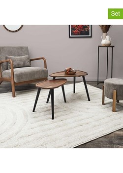 THE HOME DECO FACTORY Stoliki (2 szt.) w kolorze brązowo-czarnym ze sklepu Limango Polska w kategorii Stoliki kawowe - zdjęcie 188293938