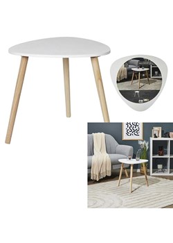 THE HOME DECO FACTORY Ława w kolorze biało-jasnobrązowym - 48 x 46 cm ze sklepu Limango Polska w kategorii Stoliki kawowe - zdjęcie 188294085