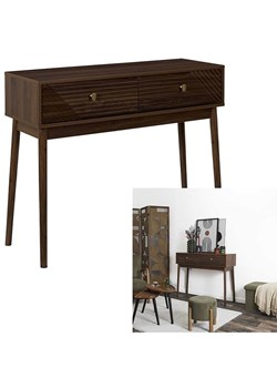 THE HOME DECO FACTORY Konsola "Tiffany" w kolorze brązowym - 100 x 80 x 35 cm ze sklepu Limango Polska w kategorii Meble - zdjęcie 188294246