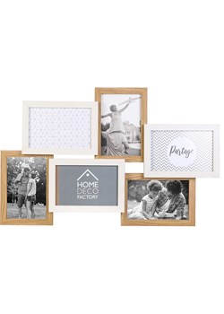 THE HOME DECO FACTORY Ramka w kolorze jasnobrązowo-białym na zdjęcia - 49 x 31,5 cm ze sklepu Limango Polska w kategorii Ramki na zdjęcia - zdjęcie 188294437