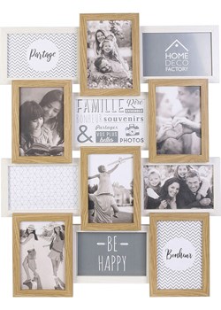 THE HOME DECO FACTORY Ramka w kolorze jasnobrązowym na zdjęcia - 58 x 44 cm ze sklepu Limango Polska w kategorii Ramki na zdjęcia - zdjęcie 188294446