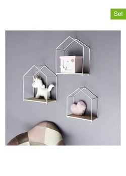 THE HOME DECO FACTORY Regały ścienne (3 sz) w kolorze jasnoróżowo-beżowym ze sklepu Limango Polska w kategorii Regały i witryny - zdjęcie 188294466