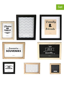 THE HOME DECO FACTORY Ramki (8 szt.) w kolorze czarnym i jasnobrązowym na zdjęcia ze sklepu Limango Polska w kategorii Ramki na zdjęcia - zdjęcie 188294475