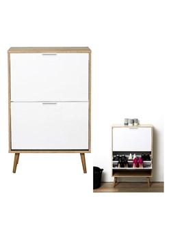 THE HOME DECO FACTORY Szafka w kolorze jasnobrązowym na buty - 60 x 91,5 x 23,5 cm ze sklepu Limango Polska w kategorii Szafy - zdjęcie 188294785