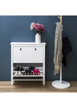 THE HOME DECO FACTORY Szafka w kolorze białym na buty - 78 x 92 x 24,5 cm ze sklepu Limango Polska w kategorii Szafy - zdjęcie 188294789