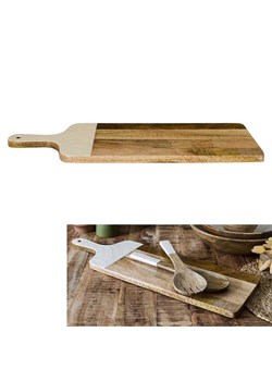 Ethnical Life Deska w kolorze brązowo-kremowym do krojenia - 58 x 19 cm ze sklepu Limango Polska w kategorii Deski - zdjęcie 188295189