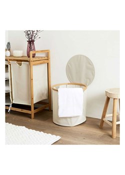 THE HOME DECO FACTORY Kosz w kolorze kremowo-jasnobrązowym - 38 x 38 x 38 cm ze sklepu Limango Polska w kategorii Pojemniki kuchenne - zdjęcie 188295349