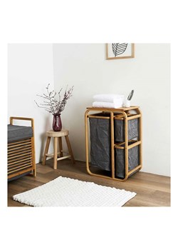 THE HOME DECO FACTORY Regał stojący w kolorze jasnobrązowo-szarym - 49 x 69,5 x 33 cm ze sklepu Limango Polska w kategorii Regały i witryny - zdjęcie 188295356