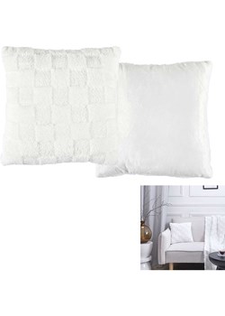 THE HOME DECO FACTORY Poduszka "Cocooning" w kolorze białym - 40 x 40 cm ze sklepu Limango Polska w kategorii Poduszki dekoracyjne - zdjęcie 188295546