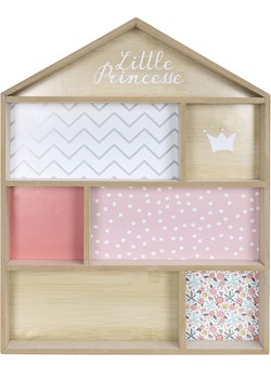 The Home Deco Kids Regał ścienny "Maison" w kolorze brązowo-różowym - 40 x 54 x 10 cm ze sklepu Limango Polska w kategorii Meble dziecięce - zdjęcie 188295816