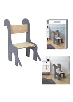The Home Deco Kids Krzesło dziecięce w kolorze szarym - 41 x 60 x 33 cm ze sklepu Limango Polska w kategorii Meble - zdjęcie 188295836