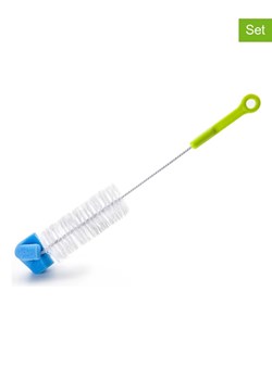 Ibili Szczotki (2 szt.) w kolorze zielono-biało-niebieskim do butelek - dł. 48 cm ze sklepu Limango Polska w kategorii Akcesoria kuchenne - zdjęcie 188296889