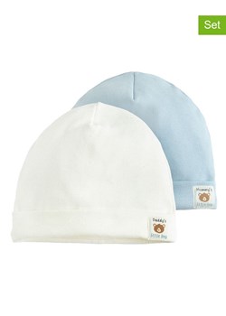 COOL CLUB Czapki (2 szt.) w kolorze białym i błękitnym ze sklepu Limango Polska w kategorii Czapki dziecięce - zdjęcie 188297119