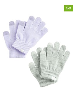 COOL CLUB Rękawiczki (2 pary) w kolorze fioletowym i szarym ze sklepu Limango Polska w kategorii Rękawiczki dziecięce - zdjęcie 188297189