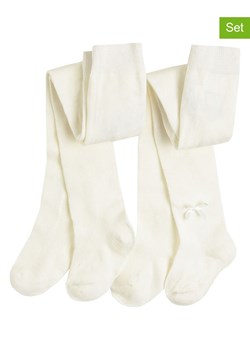 COOL CLUB Rajstopy (2 pary) w kolorze kremowym ze sklepu Limango Polska w kategorii Rajstopy dziecięce - zdjęcie 188298925
