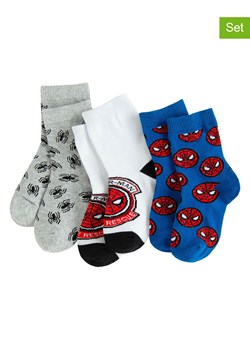 COOL CLUB Skarpety (3 pary) w kolorze niebieskim, szarym i białym ze sklepu Limango Polska w kategorii Skarpetki dziecięce - zdjęcie 188299929