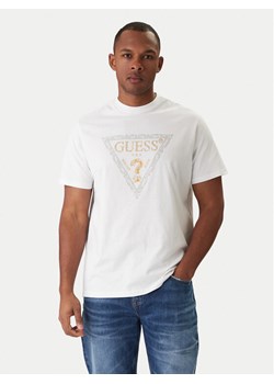 Guess T-Shirt M6RI15 I3Z14 Biały Regular Fit ze sklepu MODIVO w kategorii T-shirty męskie - zdjęcie 188301917