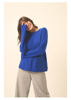 Just Cashmere Kaszmirowy sweter "Nethy" w kolorze niebieskim ze sklepu Limango Polska w kategorii Swetry damskie - zdjęcie 188302408