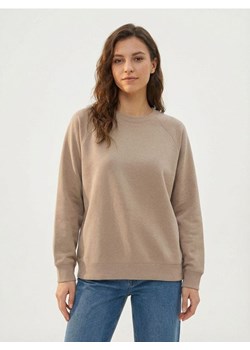 Sinsay - Bluza crewneck basic - brązowy ze sklepu Sinsay w kategorii Bluzy damskie - zdjęcie 188303085
