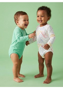 Sinsay - Bawełniane body 2 pack - biały ze sklepu Sinsay w kategorii Body niemowlęce - zdjęcie 188303106