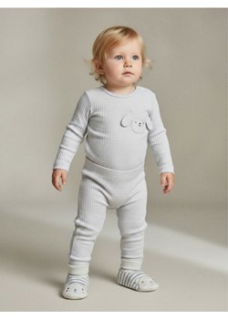 Sinsay - Bawełniany komplet niemowlęcy z ozdobną kieszenią - szary ze sklepu Sinsay w kategorii Komplety niemowlęce - zdjęcie 188303149