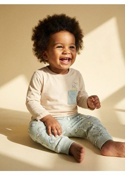 Sinsay - Bawełniana piżama z ozdobną kieszenią - kremowy ze sklepu Sinsay w kategorii Piżamy dziecięce - zdjęcie 188303155