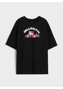 Sinsay - Bawełniana koszulka z nadrukiem Hello Kitty - czarny ze sklepu Sinsay w kategorii T-shirty chłopięce - zdjęcie 188303168