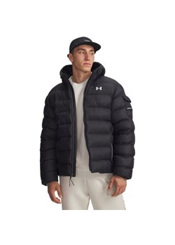 Męska kurtka pikowana Under Armour UA Sportswear Puff Jkt - czarna ze sklepu Sportstylestory.com w kategorii Kurtki męskie - zdjęcie 188303807